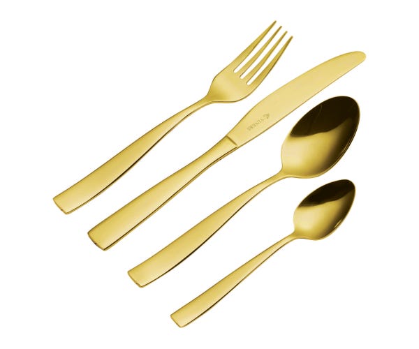 Everyday Purity Gold 16 Pce Cutlery Set
